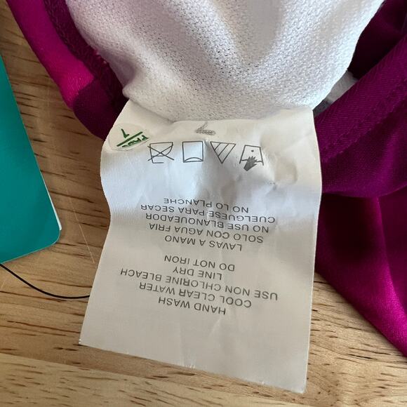 Aqua Green Women's Pink Tie-Dye Halter Style Tankini Top - Size Small - NWT - Picture 3 of 7